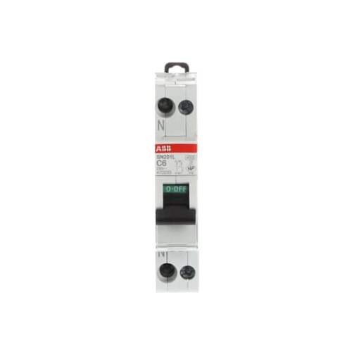Miniature circuit breaker - SN201L - N Left - 1PN - 6 A - C - 230 V 4.5 kA