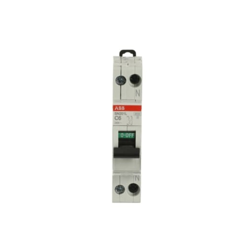 Miniature circuit breaker - SN201L - 1PN - 6 A - C - 230 V 4.5 kA