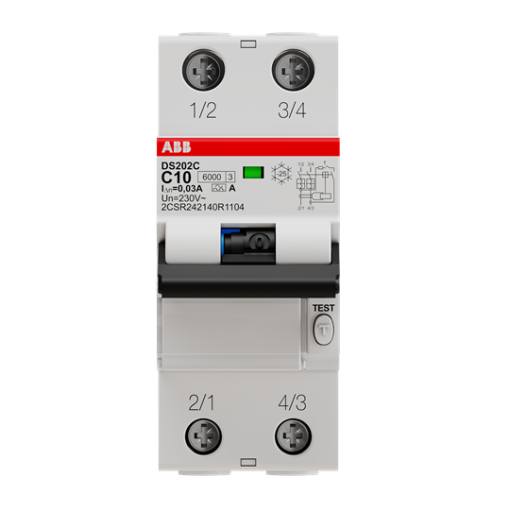 DS202C C10 A30 Residual Current Circuit Breaker with Overcurrent Protection
