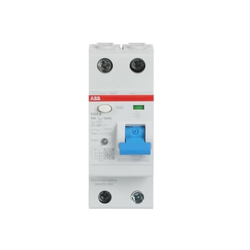 Residual Current Circuit Breaker F200 - 2P - 30 mA - 63 A - Type B