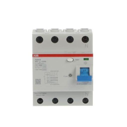 Residual Current Circuit Breaker F200 - 4P - 30 mA - 63 A - Type B