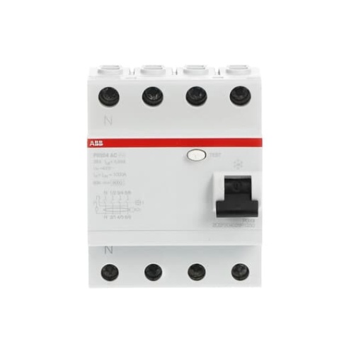 Residual Current Circuit Breaker   4P  Type AC  30 mA  25 A