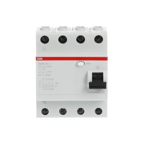 Residual Current Circuit Breaker   4P  Type AC  30 mA  40 A