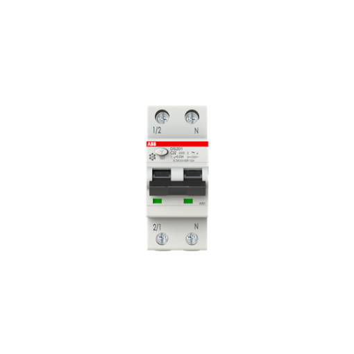 Residual Current Circuit Breaker with Overcurrent Protection DS201 - 1PN - 30 mA - 32 A - C - Type A