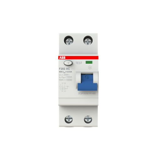 Residual Current Circuit Breaker F200 - 2P - 30 mA - 40 A - Type AC