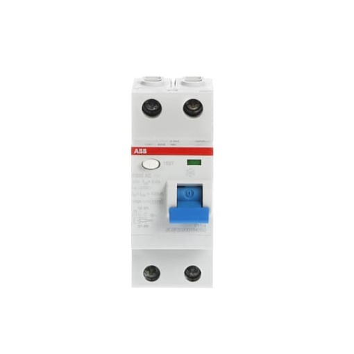 Residual Current Circuit Breaker  - 2P - Type AC - 500 mA - 25 A