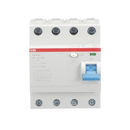 Residual Current Circuit Breaker   4P  Type AC  300 mA  25 A