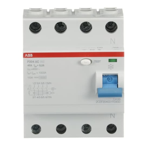 Residual Current Circuit Breaker   4P  Type AC  300 mA  40 A