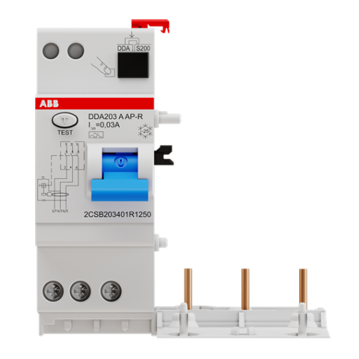 Residual Current Device Block DDA200 - 3P - 30 mA - 25 A - Type A APR