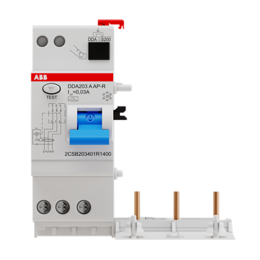 Residual Current Device Block DDA200 - 3P - 30 mA - 40 A - Type A APR