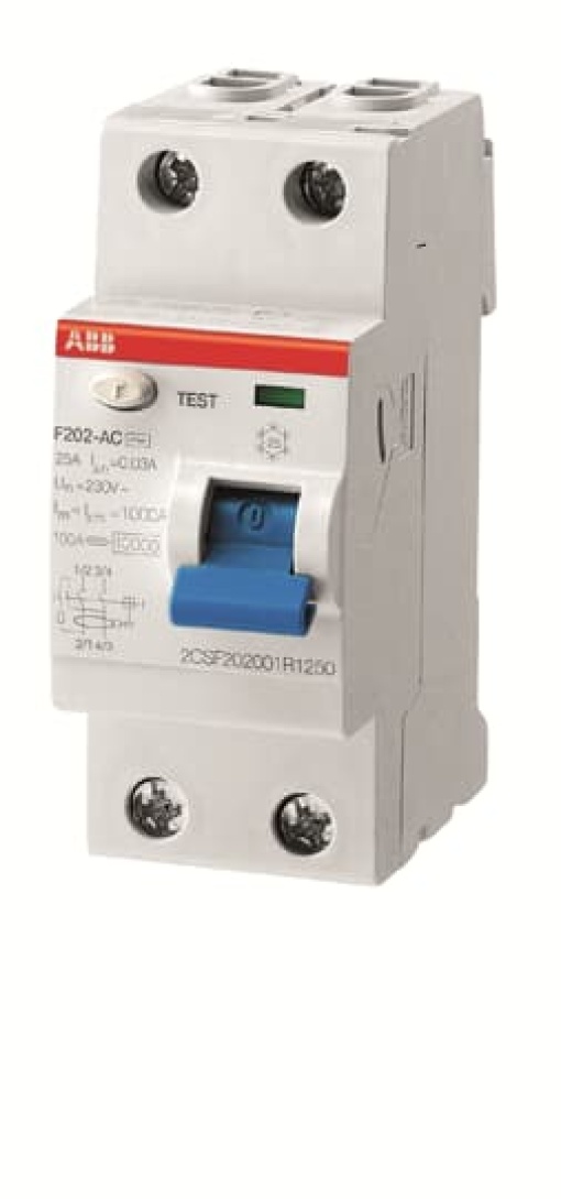 Residual Current Circuit Breaker F200 - 2P - 30 mA - 63 A - Type AC