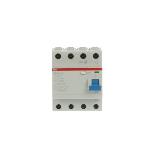 Residual Current Circuit Breaker F200 - 4P - 100 mA - 63 A - Type A