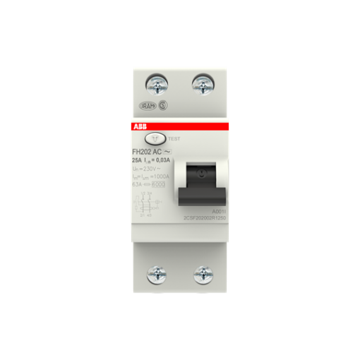 Residual Current Circuit Breaker   2P  Type AC  30 mA  25 A