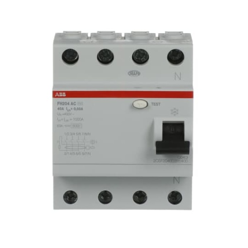 Residual Current Circuit Breaker   4P  Type AC  30 mA  40 A