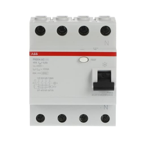 Residual Current Circuit Breaker   4P  Type AC  300 mA  40 A