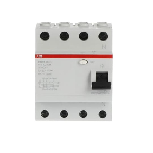 Residual Current Circuit Breaker   4P  Type AC  300 mA  63 A