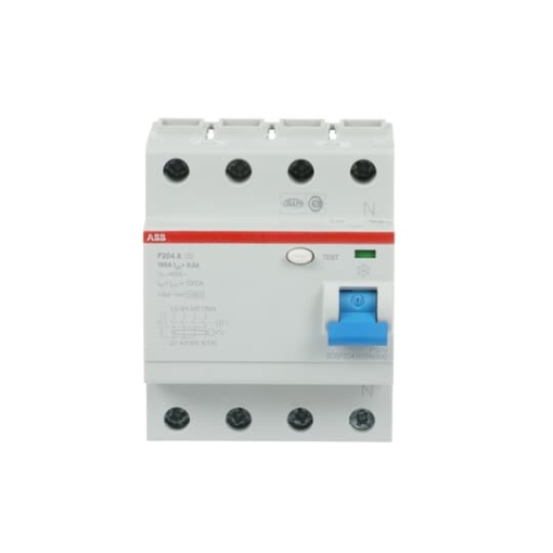 Residual Current Circuit Breaker F200 - 4P - 500 mA - 100 A - Type A