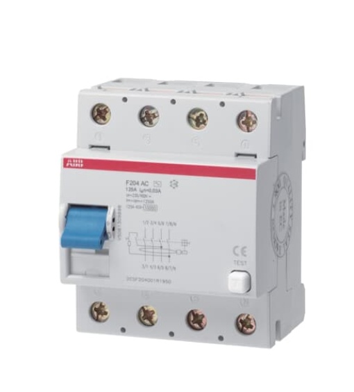 Residual Current Circuit Breaker F200 - 4P - 500 mA - 125 A - Type A