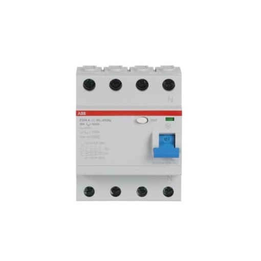 Residual Current Circuit Breaker F200 - 4P - 30 mA - 25 A - Type A