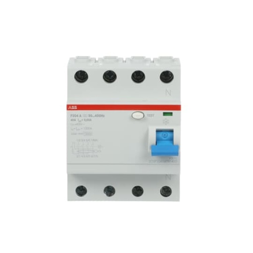 Residual Current Circuit Breaker F200 - 4P - 30 mA - 40 A - Type A