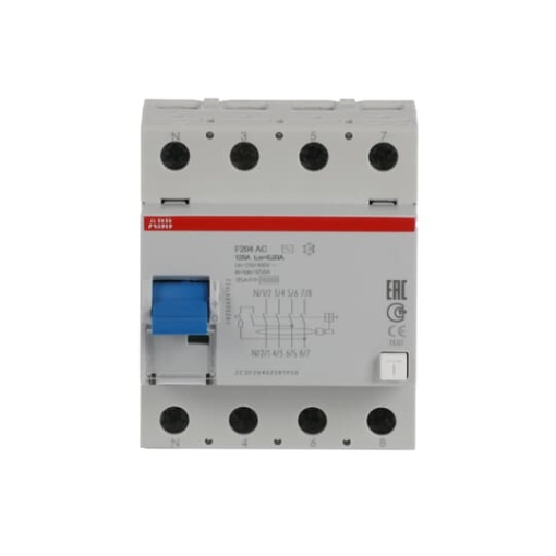 Residual Current Circuit Breaker  - 4P - Type AC - 30 mA - 125 A