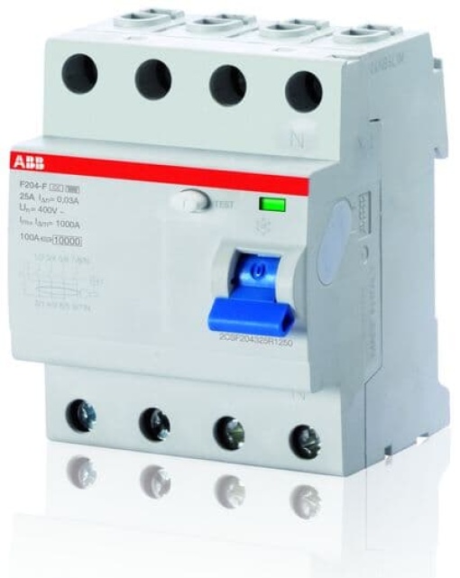 Residual Current Circuit Breaker F200 - 4P - 30 mA - 40 A - Type F
