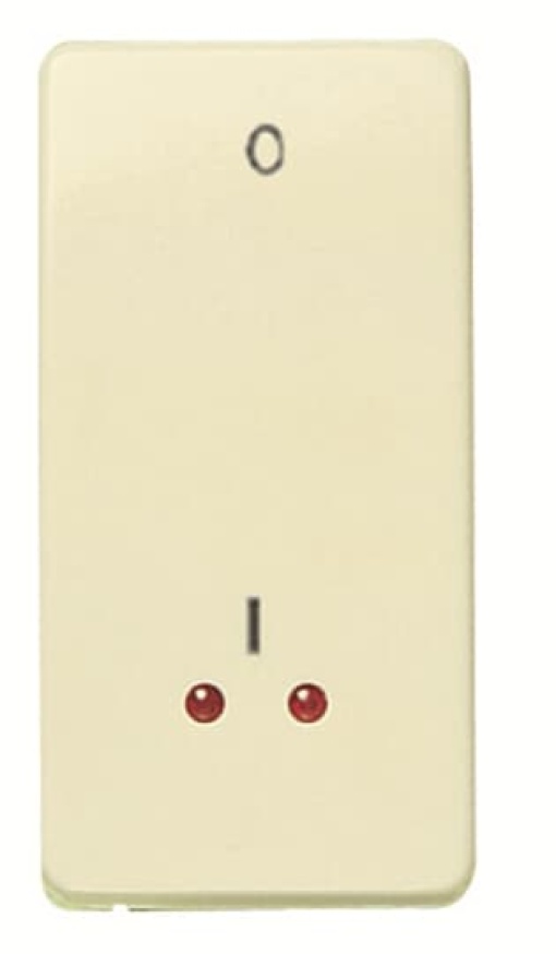 Switch 1way Rockerbutton 2pole switch with Glow lamp Ivory  Stylo