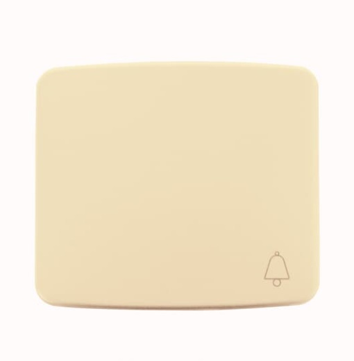 Rockr push button Symbol "bell" for Switchpush button, Single rocker Ivory - Arco