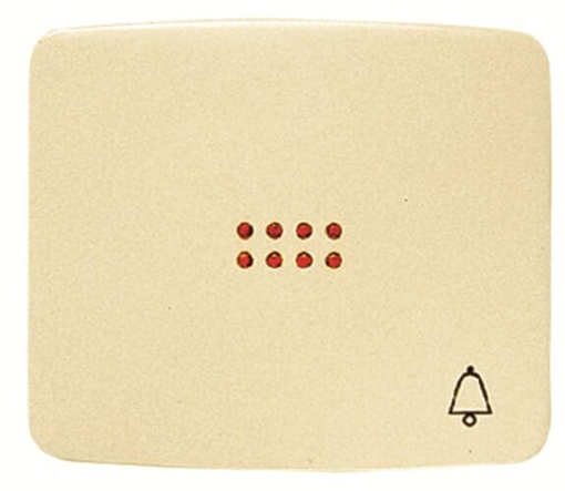 Rockr push button Symbol "bell" for Switchpush button, Single rocker Ivory - Arco