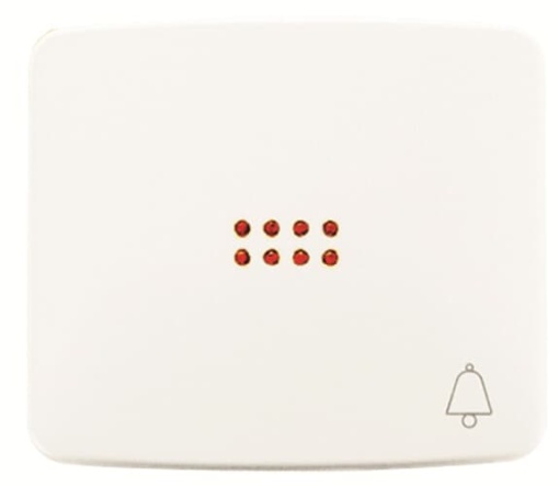 Rockr push button Symbol "bell" for Switchpush button, Single rocker White - Arco