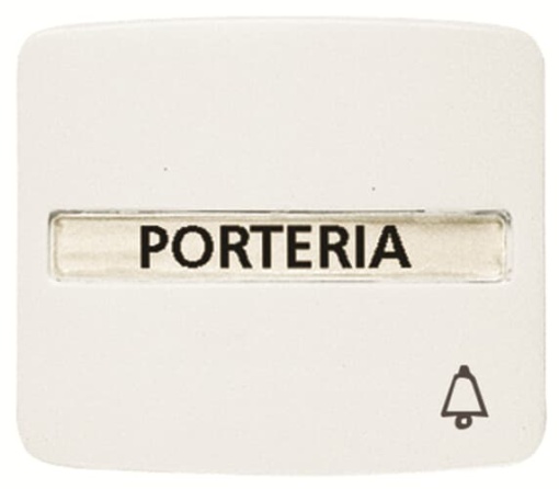 Rockr push button Symbol "bell" for Switchpush button, Single rocker White - Arco