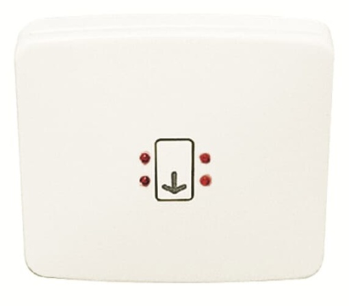 Rocker switch Symbol "keydoor" for Switchpush button Hotel card White - Arco