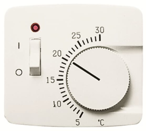 Cover thermostat Various symbols for Thermostat Turn button White - Arco