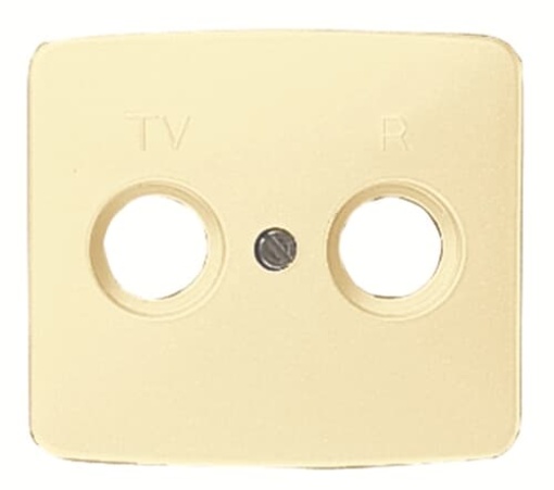 Cover TV-R SAT 1 gang Ivory - Arco