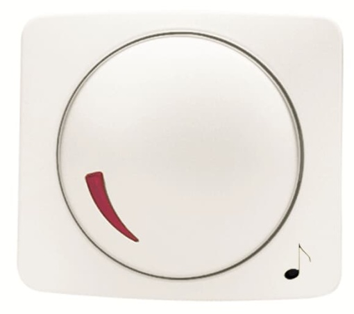 Cover potentiometer Loudness control Turn button White - Arco