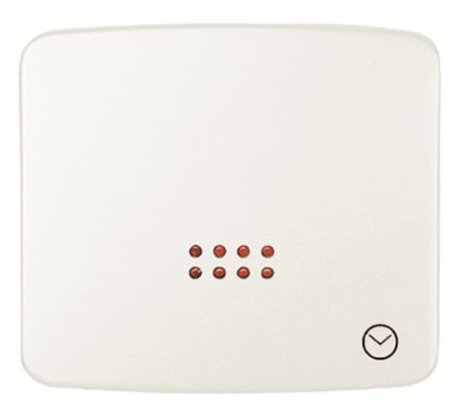 Rocker switch Time indication for Time switch Single push button White - Arco