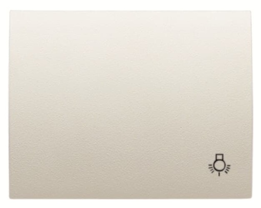 Rocker push button Symbol "light" for Switchpush button, Single rocker Cream white - Olas