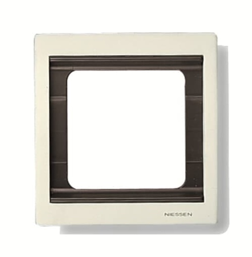 Frame 1-gangs Cream white - Olas