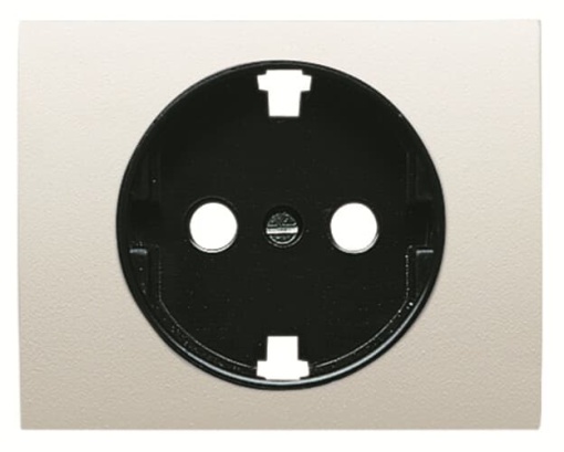Cover socket outlet Without imprint Socket outlet Cream white  - Olas