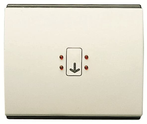 Rocker switch Symbol "keydoor" for Switchpush button Hotel card Cream white - Olas