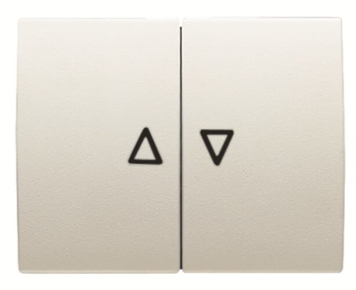Rocker switch Symbol "arrows" for Venetian blind, Two-part rocker Cream white - Olas