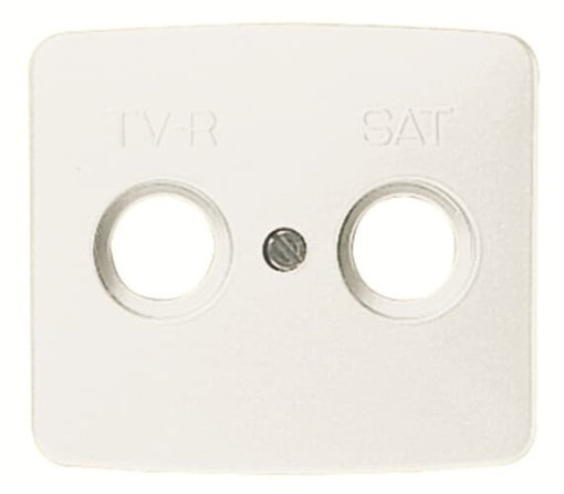 Cover TV-RSAT SAT 2 gang White - Arco
