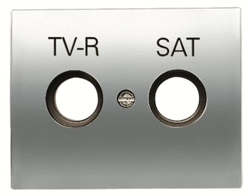 Cover TV-RSAT SAT 2 gang Titanium - Olas