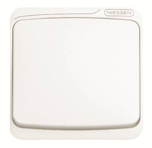 Rocker switch Without imprint for Switchpush button, Single rocker White - Arco