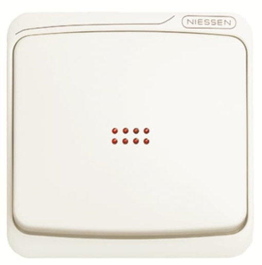 Rocker switch Without imprint for Switchpush button, Single rocker White - Arco