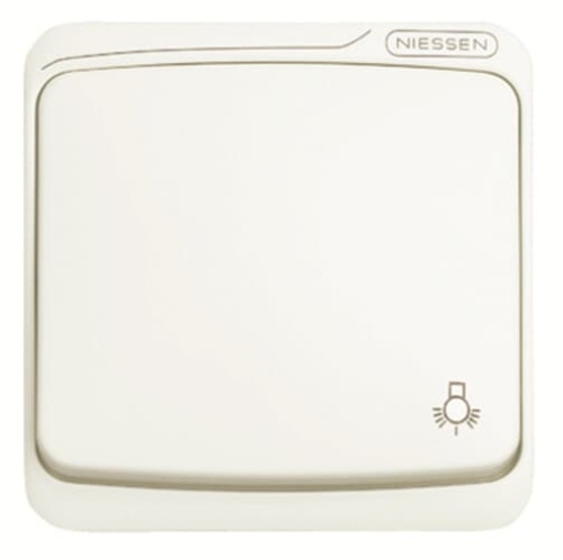 Rocker push button Symbol "light" for Switchpush button, Single rocker White - Arco
