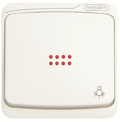 Rocker push button Symbol "light" for Switchpush button, Single rocker White - Arco