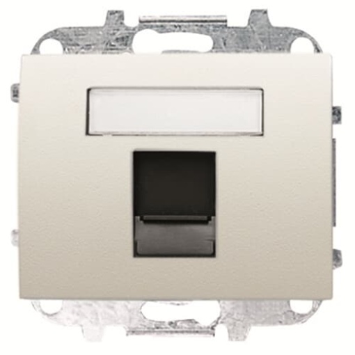 Cover data Data connection 1 gang Cream white - Olas