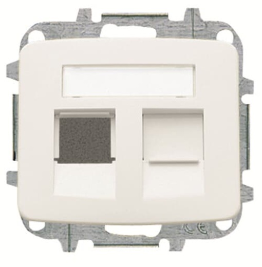 Cover data Data connection 2 gang White - Arco