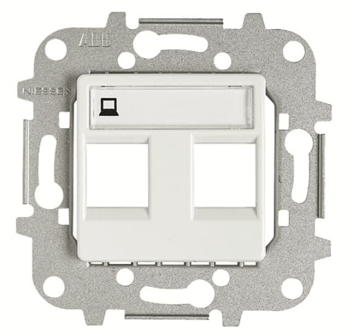 Cover plate Data connection 1 gang Alpin White - Stylo